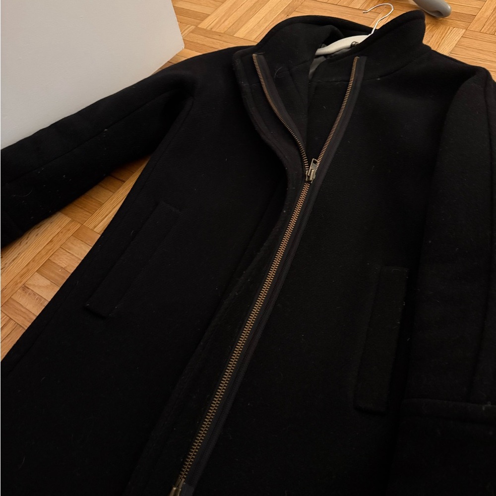 J. Crew Womens Black Trench Coat - Picture 3 of 4